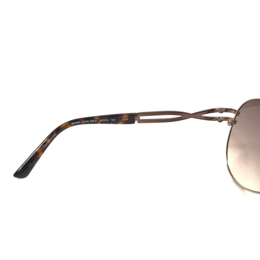 Bebe Sunglasses BB7200 710 GOLD Brown Aviator Frames with Brown Gradient Lenses